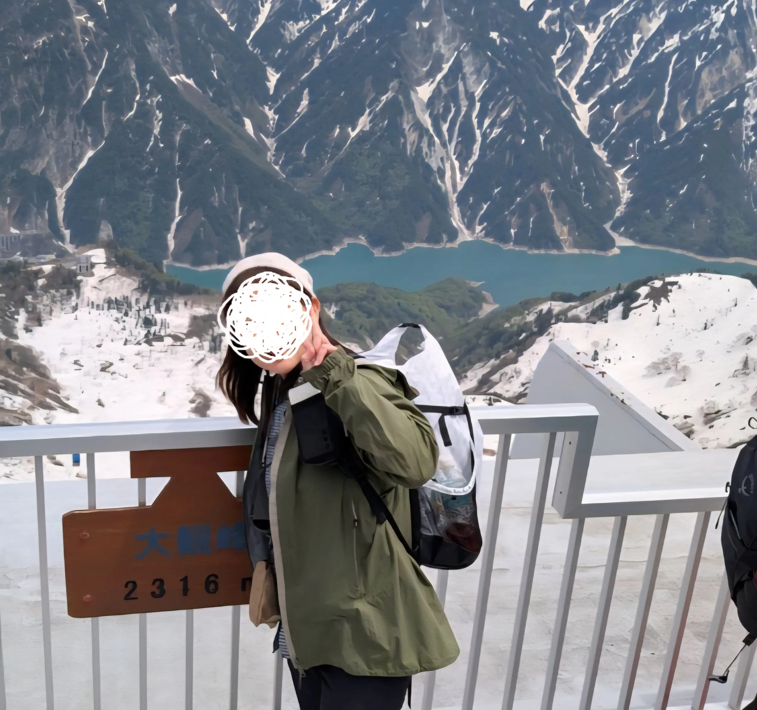 立山黒部・大観峰でティフォンを着用
